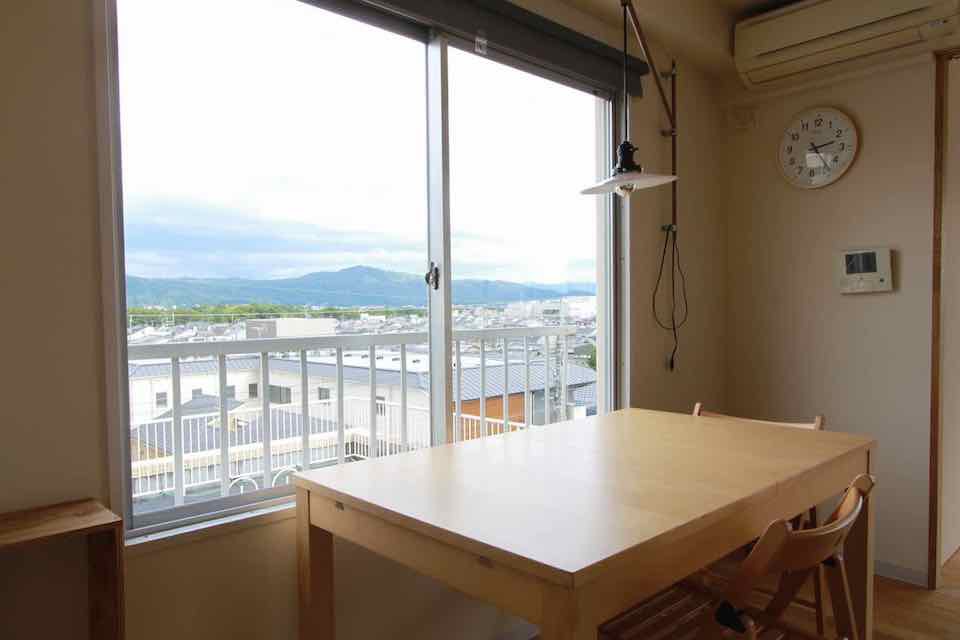 家具つき、青空つきマンション　京都市北区小山　